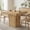 Light Brown, variant on Fnova 39" Small Square Dining Table for 4, Farmhouse Kitchen Table with Sturdy Pedestal Base for Dining Room, Kitchen, Apartments, Light Brown