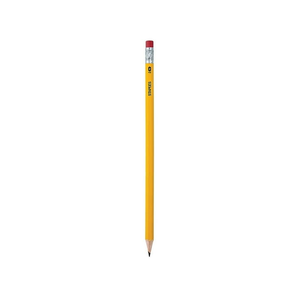 Staples Pre Sharpened 2 Yellow Pencils, 4 Dozen