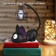 thumbnail image 2 of Wobythan Resin Night Light Cat LED Desktop Lamp Ornaments w/Lampshade Home Decoration Gift (Black Eyes), 2 of 8