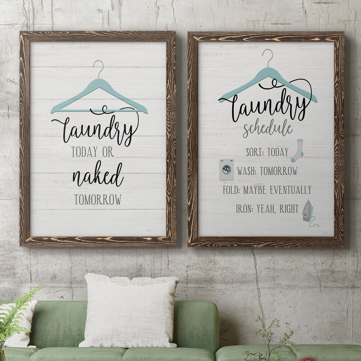 Naked Tomorrow - Premium Framed Canvas 2 Piece Set - Ready to Hang