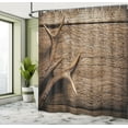 thumbnail image 4 of Ambesonne Antlers Shower Curtain, Wooden Deer Rustic Antler, 69"Wx84"L, Umber, 4 of 4