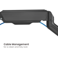 thumbnail image 3 of AnthroDesk Support de Bureau pour Moniteur LCD Simple, Modèle à Ressort à Gaz de Luxe, 3 of 8