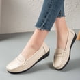 thumbnail image 4 of Xucatan Women's Floral Embroidered Up Oxford Shoes, Round Toe Closed Toe Low Block Heel Flats with Chunky Sole, Faux Leather British Style Casual Footwear, Versatile Spring Office Walking Shoes Gift, 4 of 6