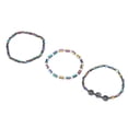 thumbnail image 3 of Juego De Tobilleras Magnéticas De Hematita, Pulsera De Tobillo Adelgazante, Antihinchazón, 3 Piezas, Equilibrio, Ansiedad, Promueve La Digestión, Alivio Del Dolor Para Hombres Y ANGGREK Otros, 3 of 8
