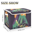 thumbnail image 5 of Yayeee Collapsible Cube Storage Bin with Lid Fabric Closet Decorative Basket with Handles, Abstract Animals, 5 of 7