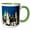 Green/White, variant on 3drose, Austria, Salzburg, Cathedral Domes-eu03 Bja0013 - Janyes Gallery, 11oz Magic Transforming Mug