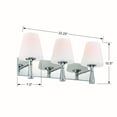 thumbnail image 5 of RAM-A3403-PN Crystorama Lighting Ramsey - 3 Light Wall Mount in Classic Style - 23.25 Inches Wide by 10.5 Inches High-Polished Nickel Finish, 5 of 7