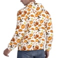 thumbnail image 6 of Fotbe Men's Hoodie with Pumpkins Pattern - Kangaroo Pocket Pullover Hooded Sweatshirt, Perfect for Daily Wear, Travel, and Home-Medium, 6 of 7