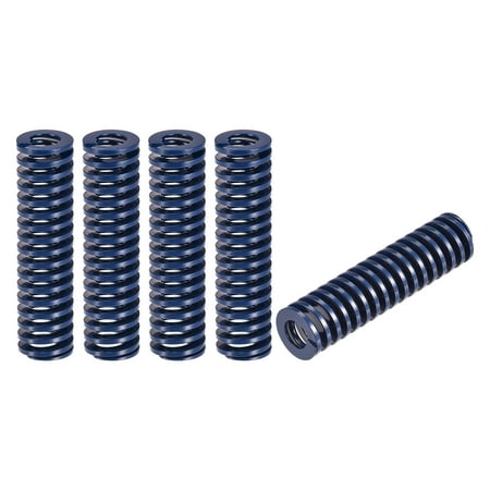 

Uxcell Die Spring 5 Pack 20mm OD 75mm Long Spiral Stamping Light Load Compression Die Springs Blue
