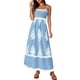 thumbnail image 1 of Vestido PRETTYGARDEN de Verano Floral con Tirantes Finos Maxi XXL, 1 of 8