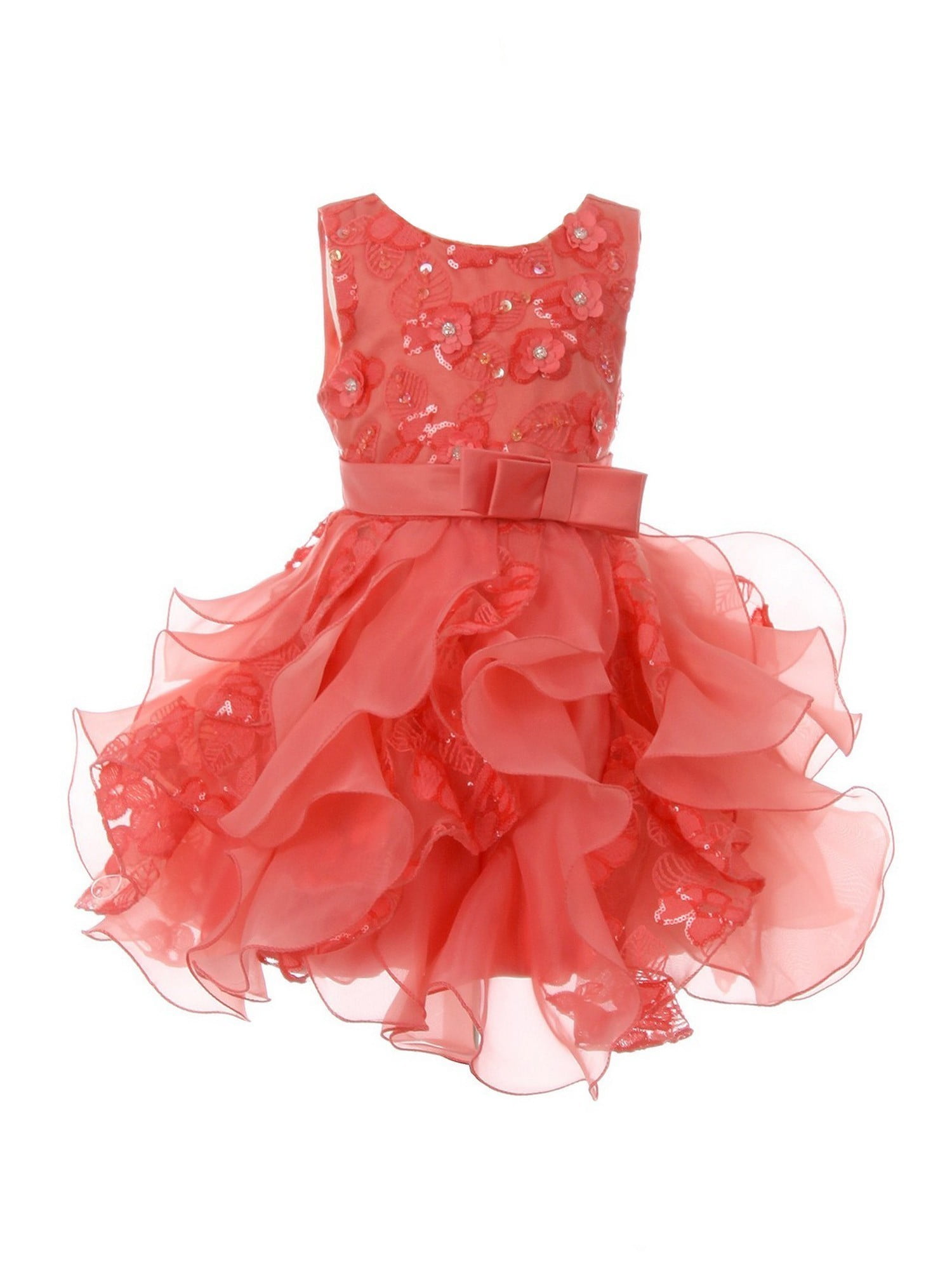 baby girl coral dress