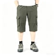 thumbnail image 4 of Men’s Lightweight Water Repellent Zip Off Hiking Pants, Stretch Straight Multi Pocket Travel Cargo Trousers, 4 of 9
