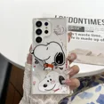 thumbnail image 3 of Bonita funda magnética con carga inalámbrica Magsafe para Samsung Galaxy S 24 23 22 Puls Ultra Hard Cover con Snoopy Charlie Brown, 3 of 5
