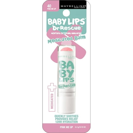 Maybelline Baby Lips Dr. Rescue Medicated Lip Balm, Pink Me Up