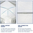 thumbnail image 2 of FDW Tente de Fête Extérieure Robuste 10x30 Pieds, 5 Panneaux Latéraux – Auvent Imperméable pour Mariage, Camping, BBQ, Événements, Plage, Blanc, 2 of 7