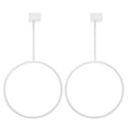 thumbnail image 1 of 2Pcs Mounted Basketball Holder Iron Balls Storage Rack Hats Display Rack for Displaying (White), 1 of 8