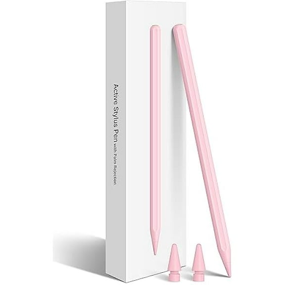 wonima88 Stylus Pen for iPad with Magnetic Wireless Charging, Smart Ipencil 2nd Generation Compatible with iPad Pro 11 in 1/2/3/4, Pro 12.9 in 3/4/5/6, Air 4/5, Mini 6 Pink