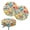 Butterfly, variant on ZIATUBLE Flower Pattern Bar Stool Seat Covers Polyester Round Stool Slipcover Pack of 2 Foldable Padded Bar Stool Covers Round 14-16 Inch Wear Resistant Slipcover for Circle Chair Stools