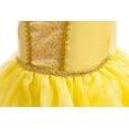 thumbnail image 6 of Princess Costume for Girls Kids Belle Dress Halloween Cosplay Party Outfit Toddler Princess Dress Up, 6 of 6
