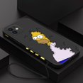 thumbnail image 1 of Funda de silicona con correa de mano para iPhone, carcasa de Los Simpsons para iPhone 14, 13, 12, 11 Pro Max, Mini, X, XR, XS MAX, SE20, 8, 7 Plus, 6, 6S Plus Fivean unisex, 1 of 2