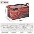 thumbnail image 3 of Waterproof Foldable Storage Basket Medium, Metal Frame & Hollow Board Support, for Clothes and Toy Organization Diamond Painting Of Red Roses, 3 of 8