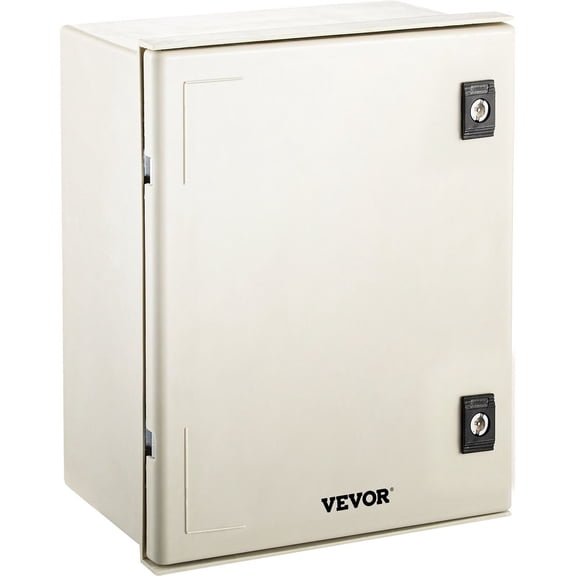 NEMA 4X Fiberglass Electrical Enclosure Box 16x12x8 Inch, IP66 Waterproof & Dustproof, Outdoor/Indoor Junction Box with Mounting Plate (40x30x20cm)