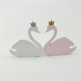 thumbnail image 4 of Nordic Style Swan Princess Crown Wall Mounted Coat Hanger Hook Home Decoration, 4 of 7