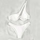 thumbnail image 1 of Traje de baño para mujer, bikini de dos piezas con hombros descubiertos y soporte de acero, color liso, trajes de baño para mujer, conjuntos de bikini para mujer, trajes de baño de bikini para mujer, 1 of 3