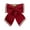 Red, variant on Tuscom Christmas Tree Decoration Pearl Bow Hanging Ornament, 15 Inch Large Bow with Sequins for Xmas Tree Topper, Wreath, Garland, Gift, Holiday Party Decor