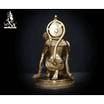 thumbnail image 2 of Brass Hanuman Statue, 21 CM Hanumana Idol, Maruti Nandan, Hanuman ji figurine, Bajrangbali for Temple, corner, House, decor, office, Gifts., 2 of 3