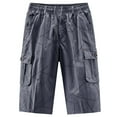 thumbnail image 2 of Xunlbb Men's Shorts Clearance Cargo Shorts for Men, Mens Fashion Sports Multi-Pockets Casual Summer Elastic Waistband Half Short Pants, XL-6XL, 2 of 6