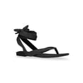 thumbnail image 4 of Scoop Women's Faux Suede Ankle Wrap Flat Sandals, 4 of 8