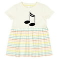 thumbnail image 3 of Inktastic Music Notes Musician Girls Baby Dress, 3 of 5