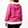 thumbnail image 7 of LTTVQM Boys Girls Christmas Pullover Hoodies Kids Boys Fuzzy Trim Hooded Sweatshirts Fall Winter Y2K Trendy Hoodies Hot Pink 7-8 Years, 7 of 7