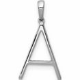thumbnail image 3 of 14K White Gold Diamond Letter A Initial Pendant (19.1 X 11) Made In India -Jewelry By Sweet Pea, 3 of 7