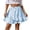 Blue, variant on Fgnfyis Womens Skirt Summer High Waist Irregular Solid Short Ruffle Skirt Mini Skirts for Women Black S