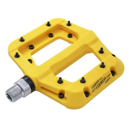 FOOKER Pédales de Vélo de Montagne Pédales 3 Roulements Antidérapantes en Fibre de Nylon Légère pour BMX MTB 916