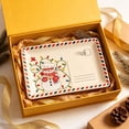thumbnail image 2 of Vintage Christmas Serving Platter, Holiday Cookie Dessert Appetizer Tray with Postcard Design, Decorative Ceramic Serving Plate for Christmas Party Kitchen Dining Table Buffet Decor, 2 of 7