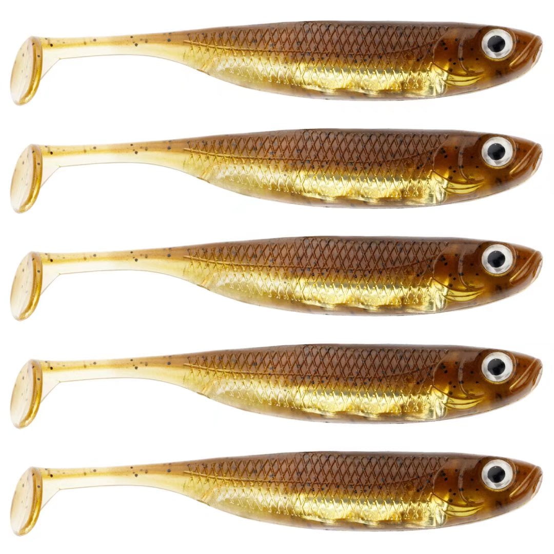 QualyQualy Soft Plastic Swimbait Paddle Tail Shad Lure Soft Bass Shad