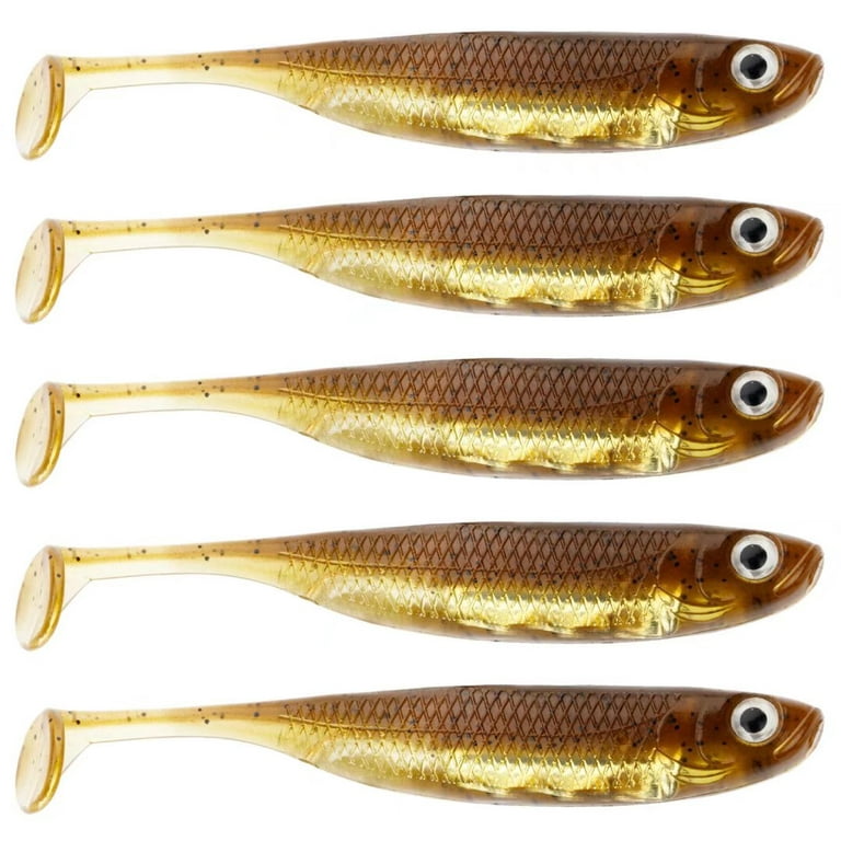  QualyQualy Soft Plastic Swimbait Paddle Tail Soft Lures 2.75  Shad Lure Shad Bait Bass Bait Shad Minnow Soft Swim Bait For Bass Trout  Walleye Crappie Pike