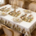 thumbnail image 6 of Kumdkd Easter Tablecloth 31.50x47.24in, Short Plush Bunny & Egg Design, Waterproof Washable Dining Table Cover, Holiday Decor, Picnic Mat, Party Decoration, 6 of 6