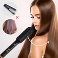 thumbnail image 5 of Plancha de pelo eléctrica, cepillo profesional de moda, plancha de pelo de cerámica de calentamiento rápido, 5 of 5