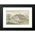 thumbnail image 2 of Egbert van Drielst 14x11 Black Modern Framed Museum Art Print Titled - Farm with Thatched Roof (1755 - 1818), 2 of 5