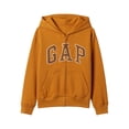 thumbnail image 1 of Sudadera con Capucha para Niños GAP con Logo, Cierre Completo, Color Ojo de Tigre, 1 of 2