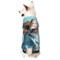 thumbnail image 1 of Fotbe Stylish Dog in Denim Outfit Sudadera con Estampado para Perros Pequeños – Suéter con Capucha para Mascotas, Tela Suave de Forro Polar con Bolsillo-Small, 1 of 7