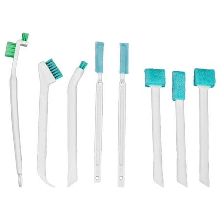 8 Pcs Small Crevice Cleaning Brushes For Toilet Corner Tiny Window Door Track Groove Gap Scrub Long Handle (s )