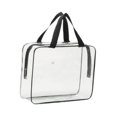thumbnail image 2 of Bolsos de tocador de viajes transparentes Bolsa de maquillaje Accesorios de cierre de cremallera PVC Cosméticos Versátiles Organizador de juguetes, 2 of 8