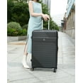 thumbnail image 2 of MKF Collection Mykonos Extra Large Luggage Hardside, Luxurious Travel Suitcase by Mia K - Black, 2 of 11