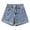 r-261Light Blue72, variant on Women Mid Waist Wrap Stretch Shorts Hot Jeans Summer Casual Daily Ladies Workout Stretchy Beach Breathable Solid Color Bottoms