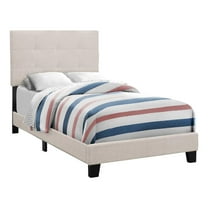 Monarch Specialties Bed - Twin Size/Beige Linen